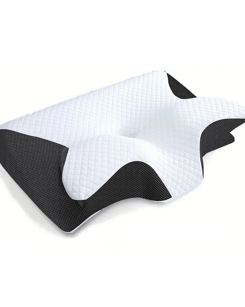 1Pc Memory Foam Cervical Pillow, 2 in 1 Ergonomic Contour Orthopedic Pillow for Neck Pain, Contoured Support Pillows,Neck Pillow