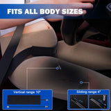 Pregnancy Car Seat Cushion -Designed to Secure the Lap Belt on Pelvic Bone Prevent Compression of Belly - Easy to Set up and Use - Provide Comfortable and Safe Driving for Pregnant Women