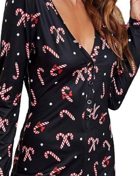 Christmas Pajamas, Women’S Jumpsuit/Romper. Winter, Sexy, Bodycon