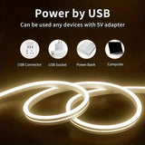 Touch Sensor Neon LED Strip Light Dimmable Waterproof Flexible LED Neon Sign Light Tape 5V USB Lighting Lamp for Room Decoration