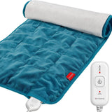 Comfytemp Full Weighted Heating Pad, 2.2Lb Large Electric Heating Pad for Neck and Shoulders, Moist & Dry Heat Soothe with Auto-Off, 12X24, Washable