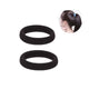  2Pc Black Hair Ring