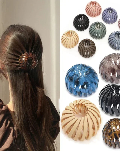 Ponytail Hair Rings Clips Hair Clips Women Bird Nest Shaped Hair Hairpin Simple Magic Lazy Braider Tool Women Hair Accessories