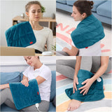 Comfytemp Full Weighted Heating Pad, 2.2Lb Large Electric Heating Pad for Neck and Shoulders, Moist & Dry Heat Soothe with Auto-Off, 12X24, Washable